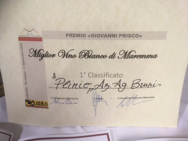 Miglior Vino Bianco di Maremma – Gustatos 2016