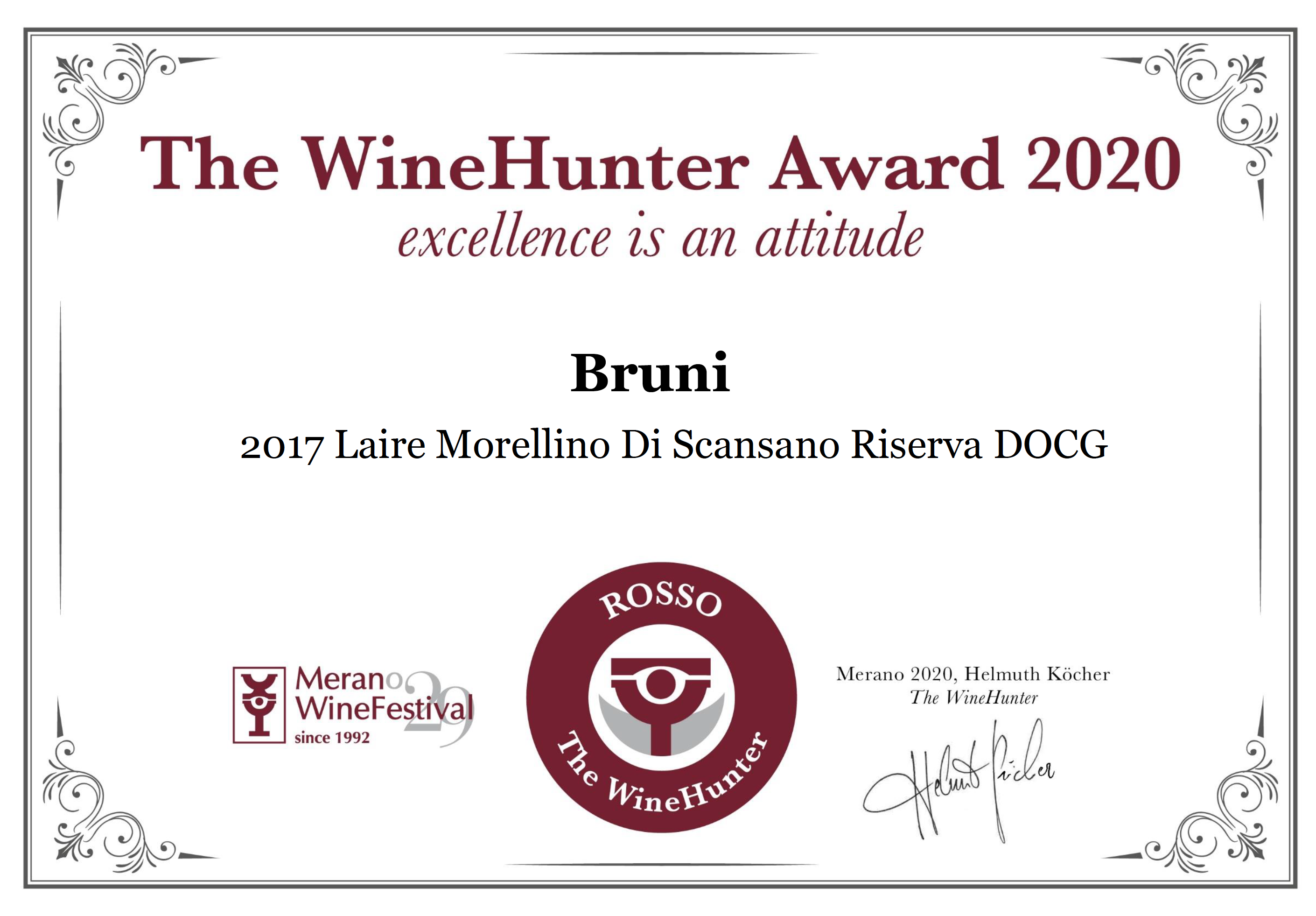 The WineHunter Award 2020 – Laire Morellino Di Scansano Riserva DOCG 2017